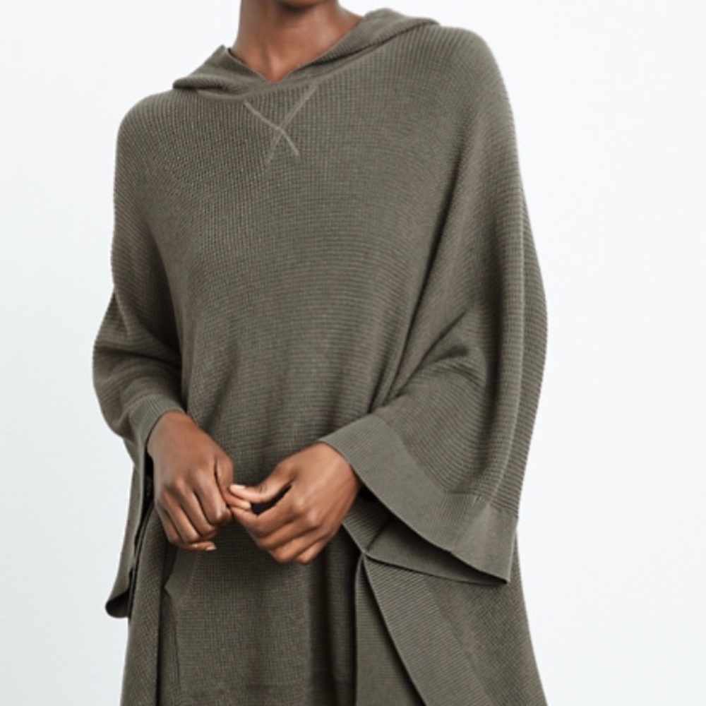 Garnet Hill knit poncho